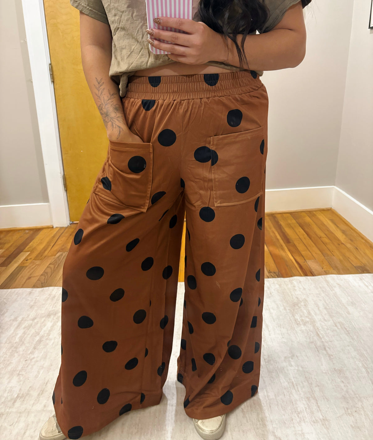 The Mocha Dot pants