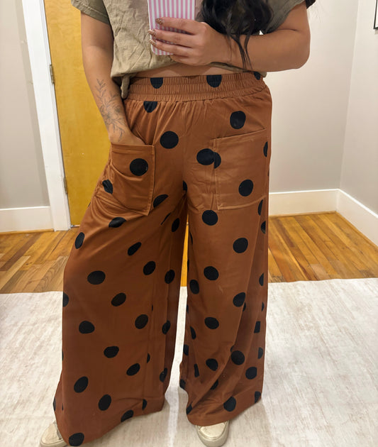 The Mocha Dot pants