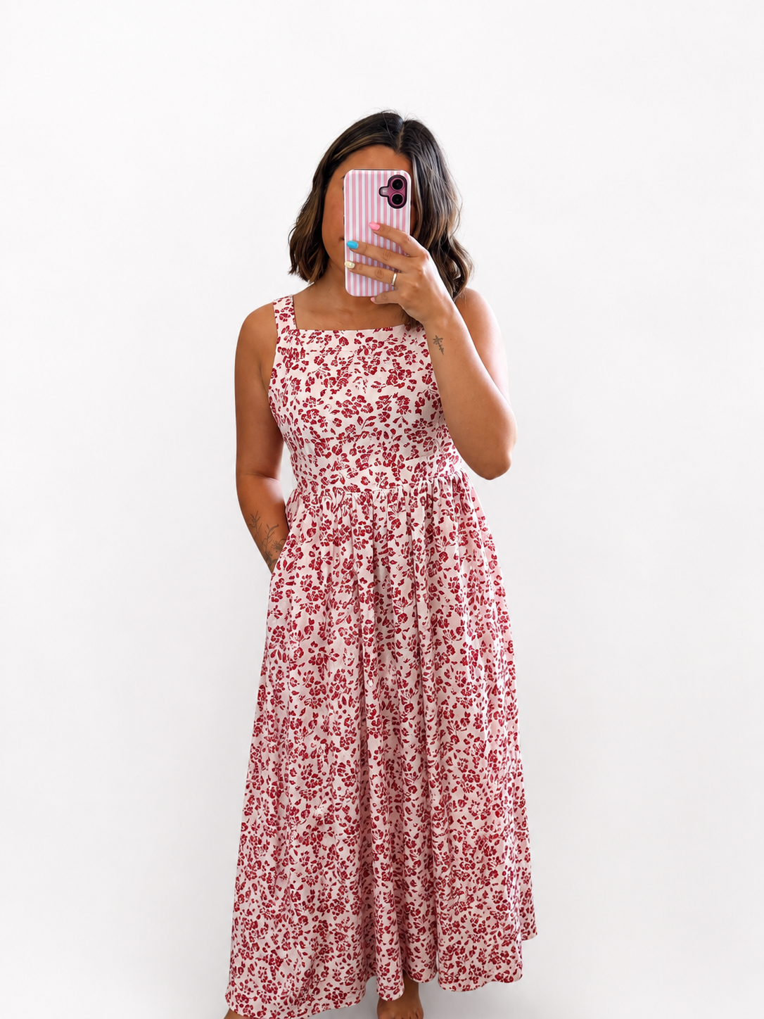 Rose garden maxi dress