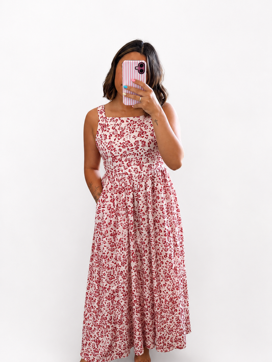 Rose garden maxi dress