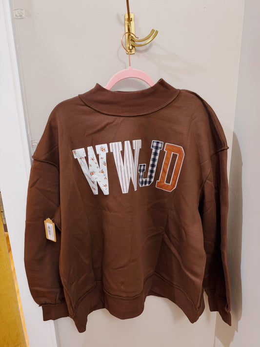 WWJD mockneck